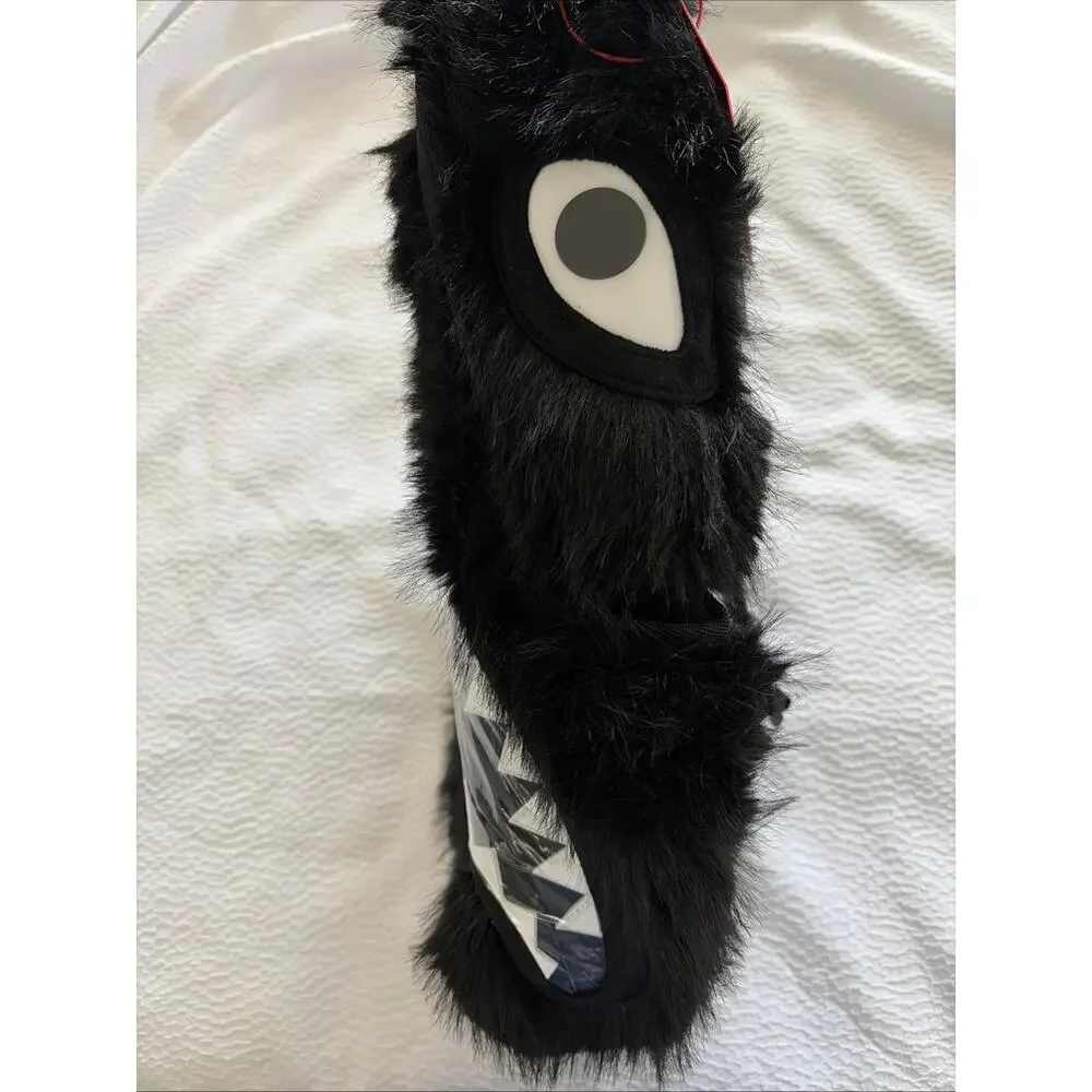 Sprayground Furzilla Night Fur Cray Backpack Black Shark Large Limited Edition